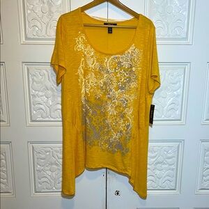 Style & Co. Woman Embellished Top 2X